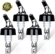 Automatic Measured Bottle Pourer Quick Shot Spirit Wine Cocktail Dispenser 4 Pac