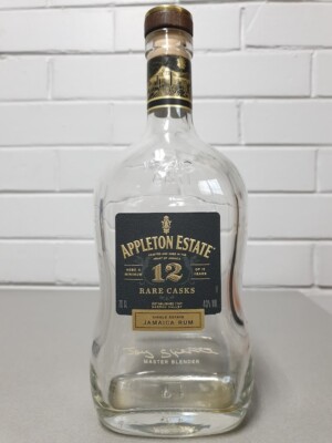 Appleton Estate 12 Rum Empty Bottle. Collectable