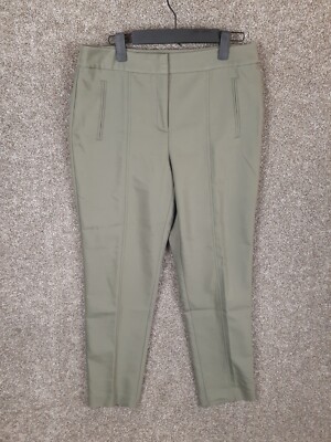 sage green dress pants womens Women's pants in sage-green wool