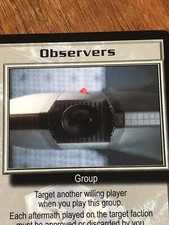 OBSERVERS 1997 PREMIER BABYLON 5 CCG RARE CARD NEAR MINT NEVER PLAYED WITH