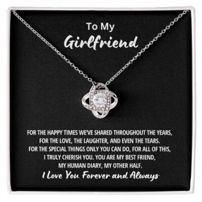To My Girlfriend Necklace Gift for Girlfriend Valentines Day Gift Birthday Gift
