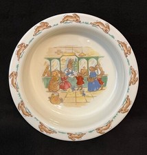 Royal Doulton BUNNYKINS Cereal Bowl Bone China Post Office Mail Theme 1936 NEW 