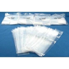 500 Ziplock Poly Bag Resealable Plastic Shipping 2"x 8"