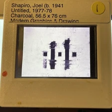 Joel Shapiro “Untitled" Minimalism 35mm Art Slide