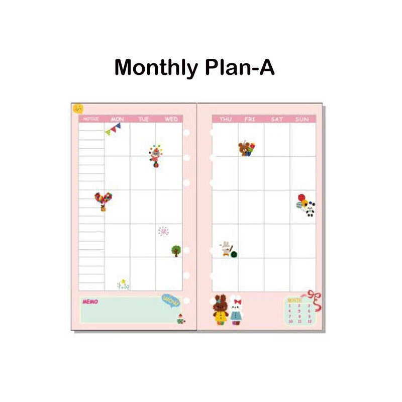 A5 A6 Einlage Planer Kalendereinlage Zeitplaner Tagebuch 40 * Blatt für - Bild 3 von 4