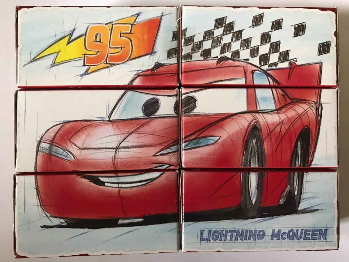 Disney Pixar Cars - LIGHTNING McQUEEN 2017 Lot of 6 PUZZLE BOX SET