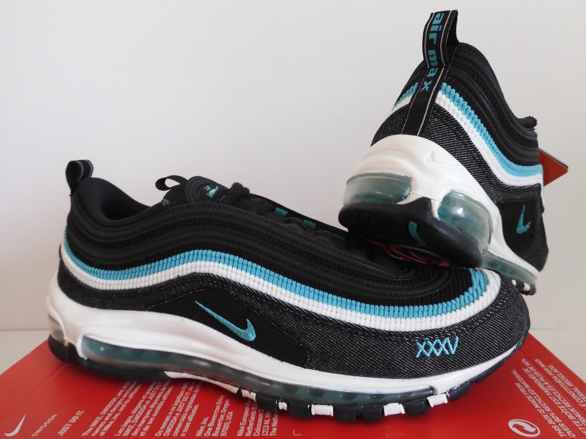 Nike Air Max 97 Se Black-Sport Turquoise-Summit White Mens Sz 9.5