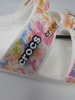 Crocs Classic Tie Dye Slide Sandals Men display picture 1