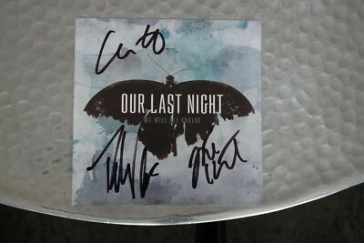 Our Last Night - We will all evolve CD Album signed / autograph / signiert