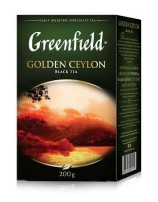 Loser schwarzer Ceylon Tee Golden Ceylon Black Greenfield Siyah çay чёрный