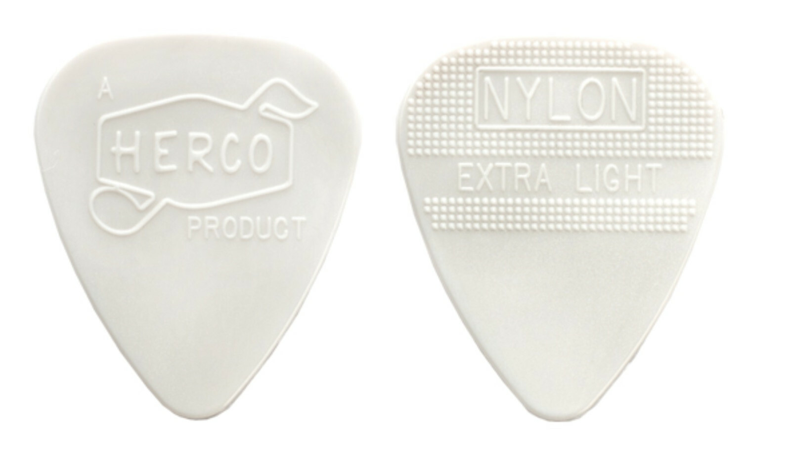 Herco VINTAGE 66 Extra Light Nylon Guitar Picks / Plectrums  -  Pack of 6 Picks
