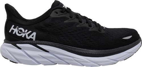 GUC Hoka One One Clifton 9 Women's Black White Running Shoes Size