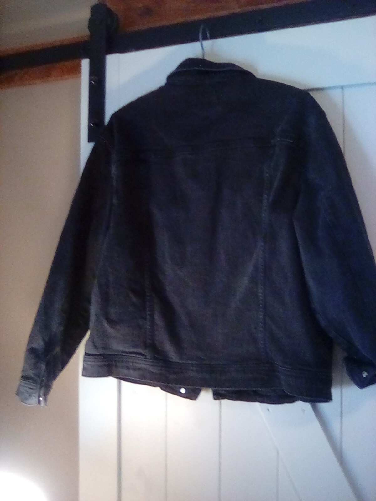 Black Denim Jacket - Universal Thread, Size Large - image 2