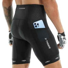 Pantaloncini ciclismo Fondello Gel 5D 2 tasche MTB bici abbigliamento