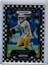 2023 Panini Prizm - #158 Justin Herbert Checkerboard Prizm SSP Case Hit