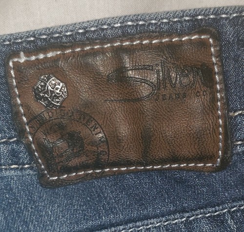 Silver Suki Womens Regular Flared Jeans Size W25/L30 - Picture 7 of 8