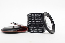 11 x VIVITAR 52MM CAMERA LENS GLASS FILTER LOT 1A SKYLIGHT UV HAZE 10 CLOSE UP
