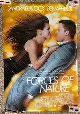 ROLLED FORCES OF NATURE 1999 2-SIDED MOVIE POSTER SANDRA BULLOCK BEN AFFLECK