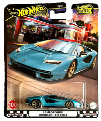 Hot Wheels Lamborghini Countach LPI 800-4 100 Boulevard 2024 1:64 Modellauto OVP
