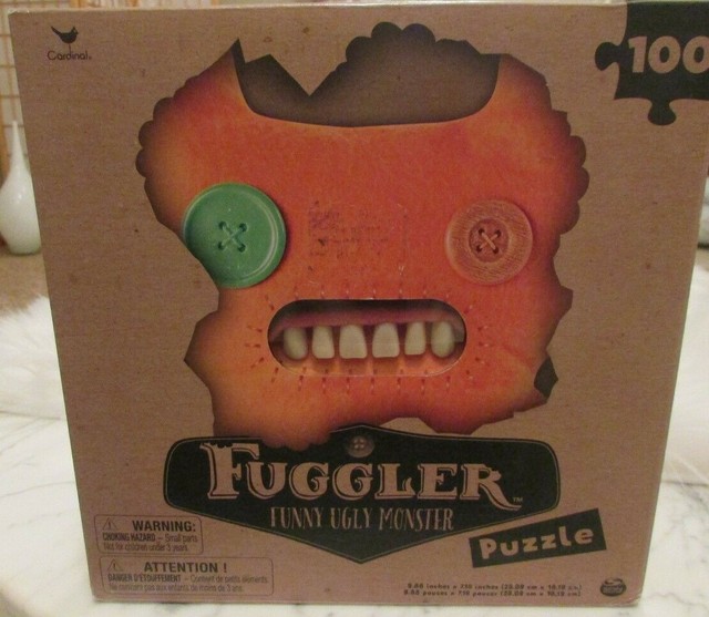 Orange Fuggler Funny Ugly Monster 100pc Jigsaw Puzzle NEW 3D Teeth