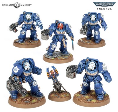 Warhammer 40k LEVIATHAN - Space Marine Terminator Squad (x5) NEW NOS Terminators