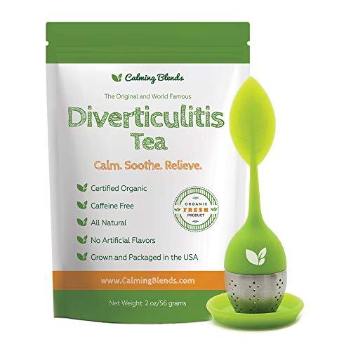 Diverticulitis Tea Certified Organic Caffeine Free Includes Tea Strainer
