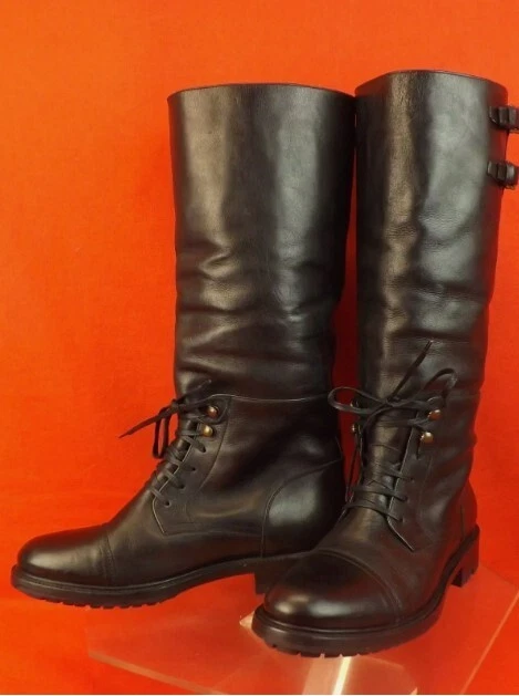 39.5/US9.5 ❤️ BOTAS ALTAS BELSTAFF TRAILMASTER HECHAS EN ITALIA CUERO MOTOCICLISTA COMBATE Foto 2 de 4