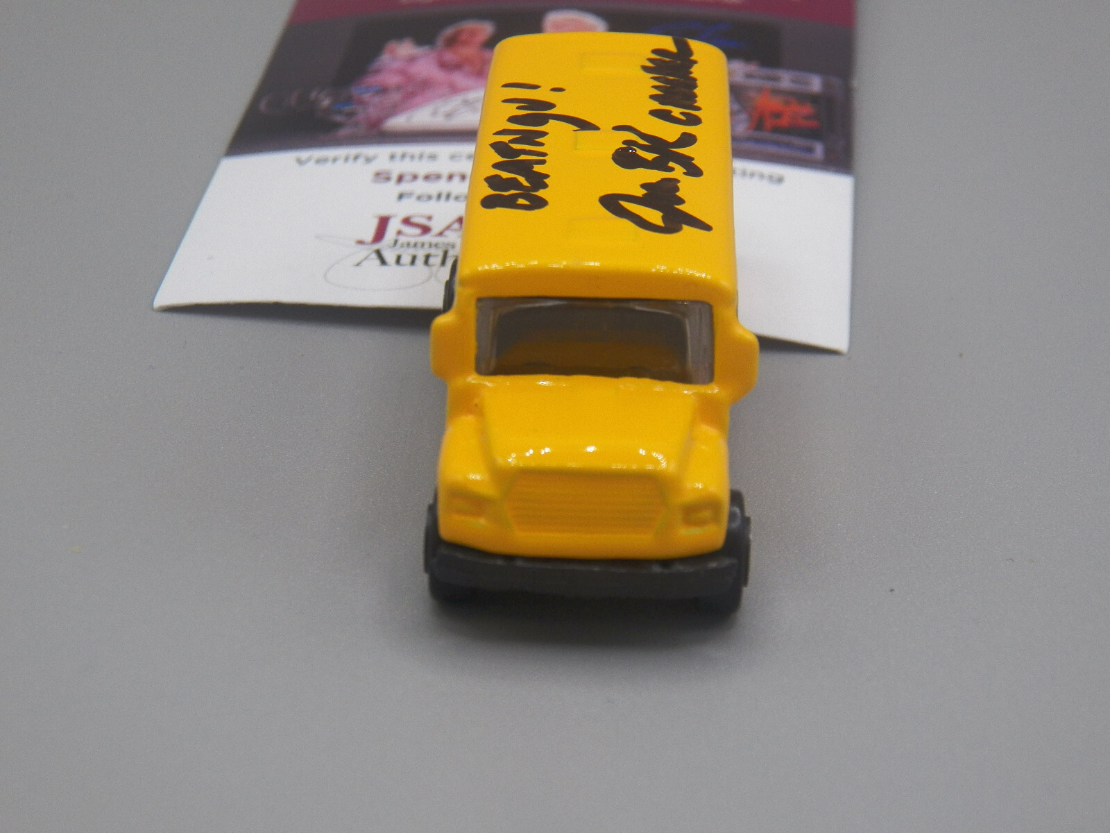 JEEPERS CREEPERS 2 164 DIECAST BUS SIGNED BY JONATHAN BRECK VHTF