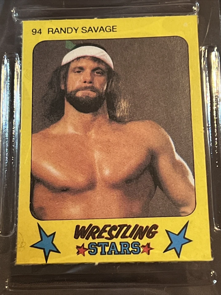 Randy Savage 1986 Monte Gum Rookie Wrestling Stars #94 PSA 6 Low Pop Macho Man - Image 4 of 4