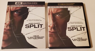Split - 2016 4K OOP SLIPCOVER ONLY M Night Shyamalan James McAvoy *READ ...