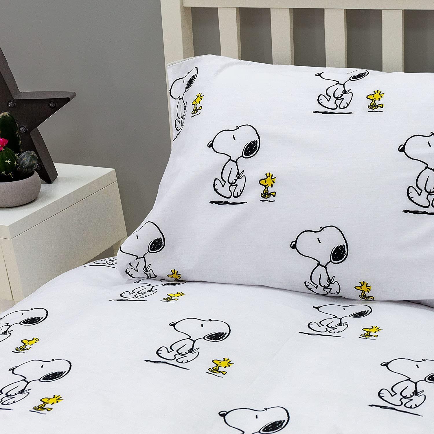 Peanuts Snoopy Besties Single Duvet Cover Reversible Bedding Set eBay