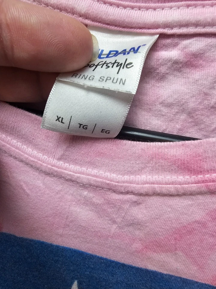 Camisa USA CAT Mujer Extra Grande Patriotic Kitty 2014 David Penfound Tie Dye Foto 3 de 4