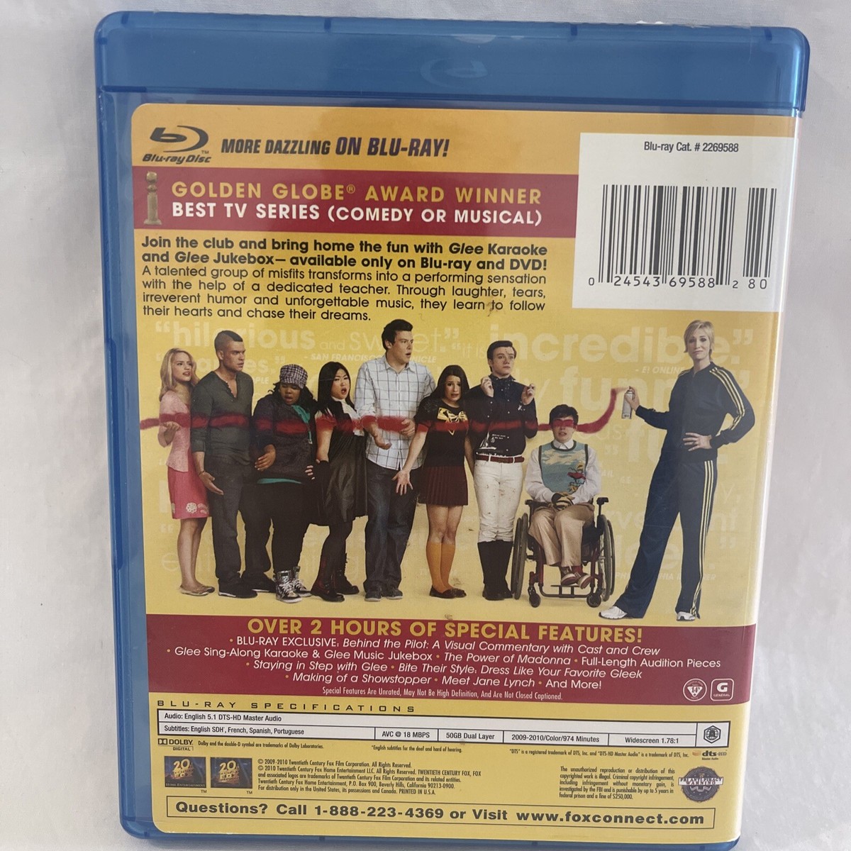 Glee: Season [Blu-ray] Blu-ray VERY GOOD 24543695882|
