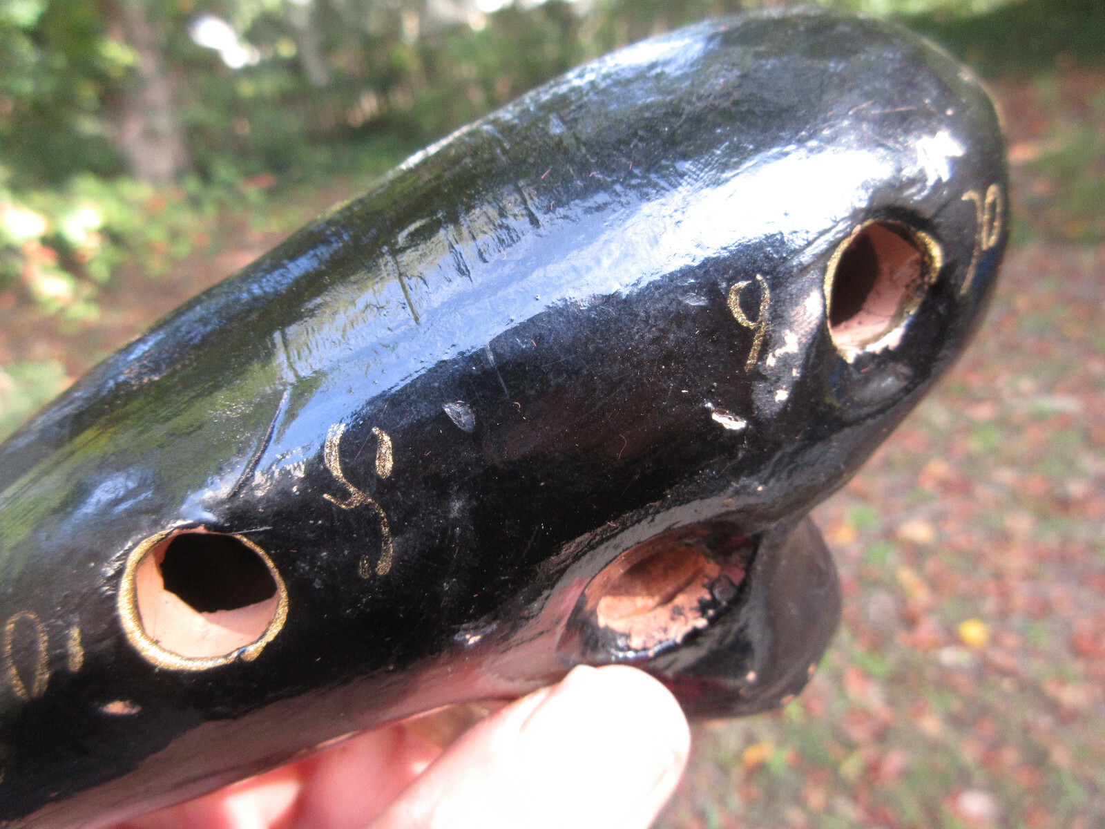 Heinrich Fiehn B7 Ocarina Vienna Austria Vintage clay pottered musical