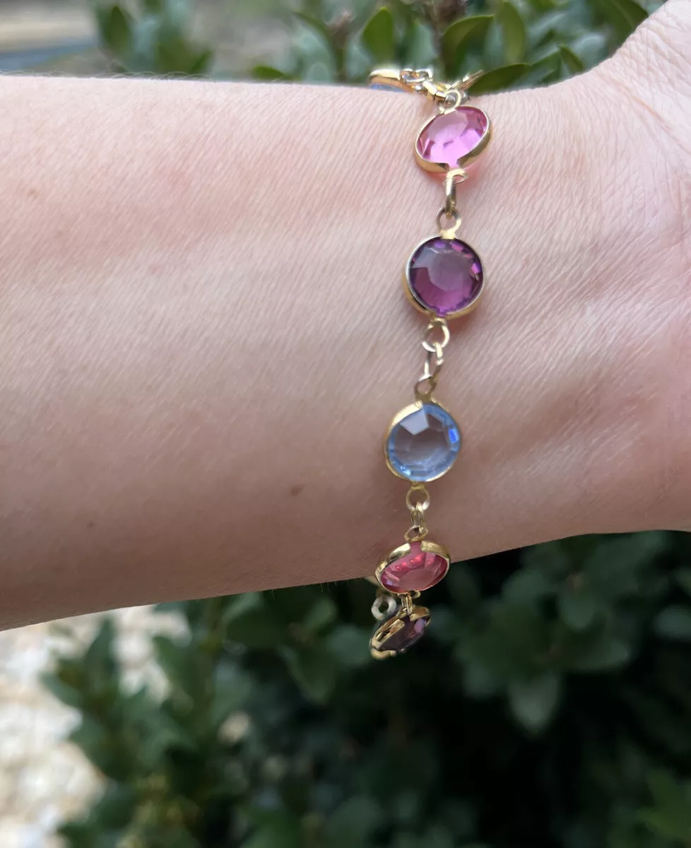 Swarovski Crystal Bracelet with Multi Color Stones