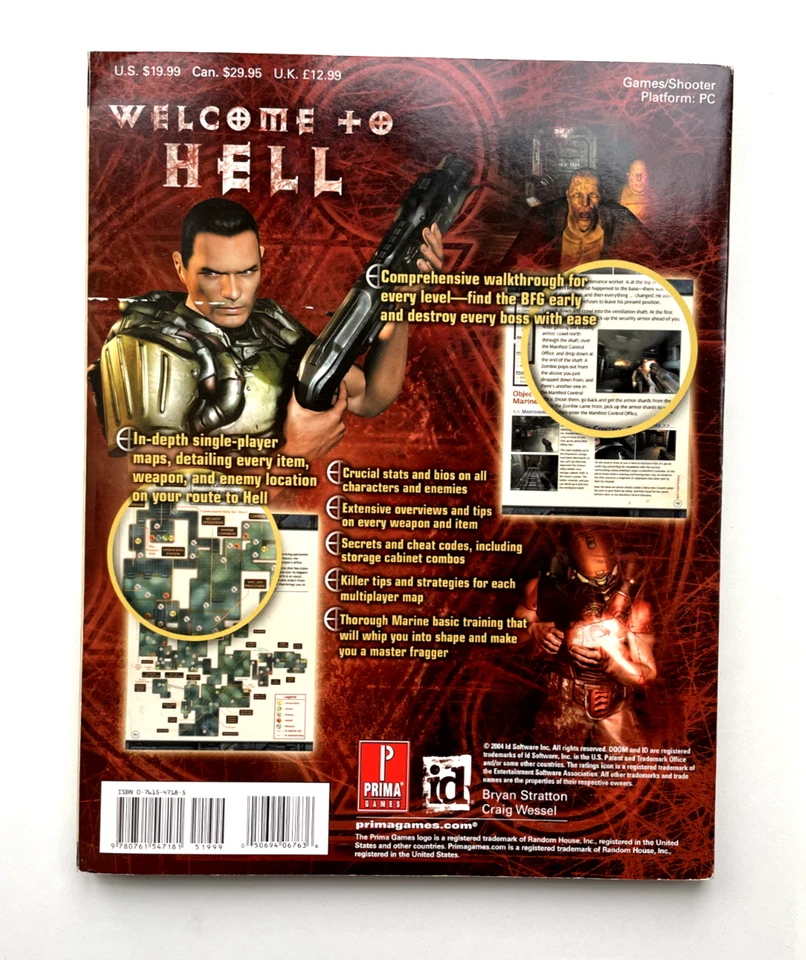 Doom 3 - OFFICIAL GAME STRATEGY GUIDE - Prima Games (Good Condition) - Image 2 of 4