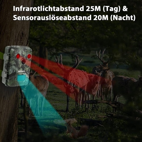 FULL HD Wildkamera Fotofalle Aussen IP66 Video Foto Aufnahme Nachtsicht Haus X50 - Picture 4 of 7
