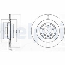 2x DELPHI Bremsscheibe BG4387C für A8 AUDI 4GF A7 4H2 A6 4GA Sportback D4 4H8 C7