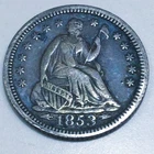 1853 Seated Liberty Half Dime Beautiful High Grade Coin Rare Date
