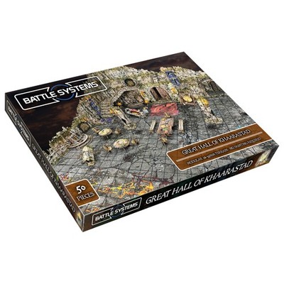 Great Hall of Khaarastad Fantasy Dungeon Terrain Battle Systems D&D DND 28mm YHP