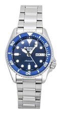 Seiko 5 Sports SKX Street Denim Stainless Steel Blue Dial SRPL77K1 Mens Watch