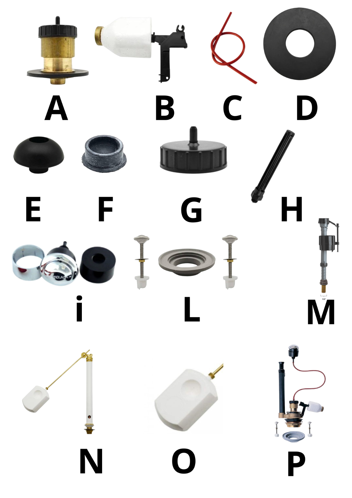 TREMOLADA ORIGINAL SPARE PARTS FOR CERAMIC DRAIN BOX TOILET BUTTON BATTERY