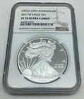 2011 W American Silver Eagle NGC PF 70 Ultra Cameo 25th Anniversary Brown Label
