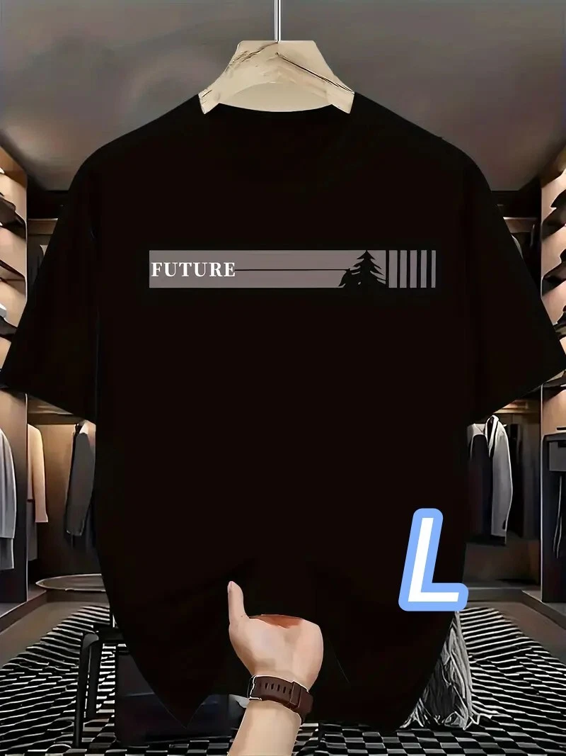 Dry T Black L Size Future Quick Dry and Breathable Material Size Simple T