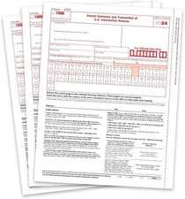 25-pack - 2024 Tax Form 1096 Annual Transmittals ONLY for 1099-MISC/NEC to IRS 