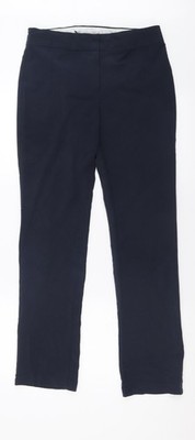 Marks and Spencer Damen Blau Polyester Hose Größe 8 L30 Normal Haken &