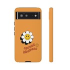 Retro White Flower "Spread Kindness" Phone Case iPhone, Samsung & Google Pixel