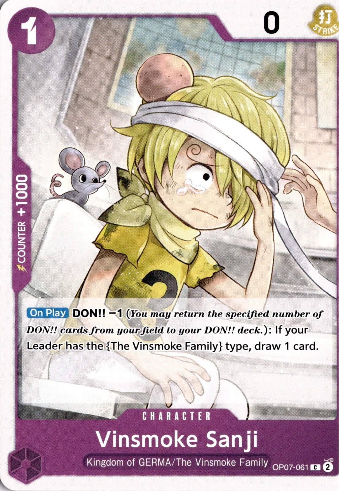 Vinsmoke Sanji C 500 Years in the Future OP07-061 One Piece TCG