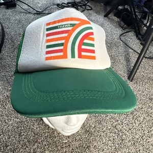 Casquette Vintage Tour De France – 7-Eleven, Années 1980, Coton Blanc