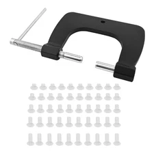 Hand Tubular Rivet Tool, 1/8" Semi Tubular Rivet Tool Kit with Aluminum Tubul...